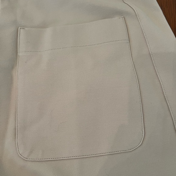 JNY Jones New York Light Tan Crop Wide Leg Pants - Size L - Picture 4 of 10